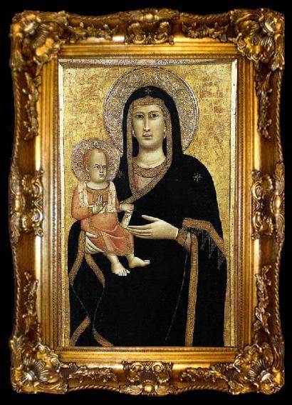 framed  GIOTTO di Bondone Madonna and Child, ta009-2